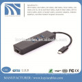 USB 3.1 Typ C Mehrere 3 Ports Hub mit Gigabit Ethernet Netzwerk LAN Adapter